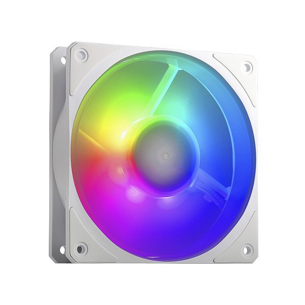 Fan Para Gabinete Mobius 120p Argb 120mm - Branca - Mfz-m2dw-24np2-r1