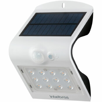 Luminaria Arandela Solar Intelbras Asi 220 Amarelo - 4842810
