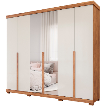 Roupeiro Panan Guarapari 100  Mdf 6 Pts 6 Gvts - 40010088-0172 - PC / 9