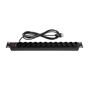 Filtro De Linha Intelbras Epr 212  Pt  12 Tomadas P/ Rack  3 Metros  - 4824303