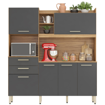 Kit Cozinha Demobile Select 1,80m 06 Pts E 02 Gvt - 96211-151 - PC / 2