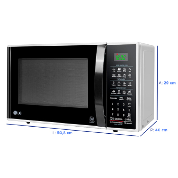 Micro-ondas 30l Lg Easyclean C/ Puxador - Ms3091bc.fwhflgz