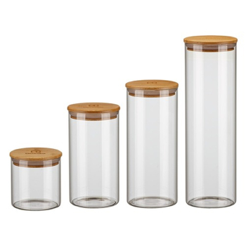 Conj. Pote De Vidro Electrolux C/ T. Bambu - 4pcs - 41044630