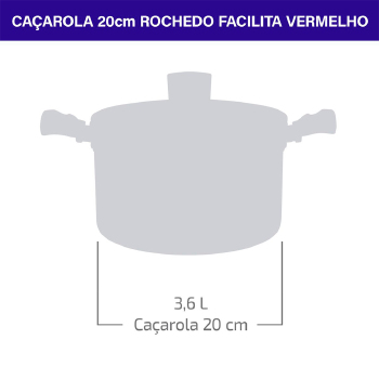 Cacarola Rochedo Facilita 20cm - 5861034135