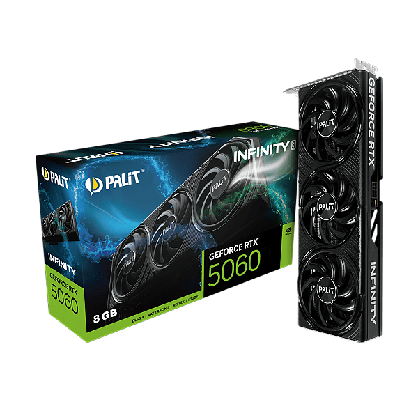 Placa De Video Palit Geforce Rtx 5060 8gb 128bits Gddr7 Infinity 3 Ne75060019p1-gb2063s
