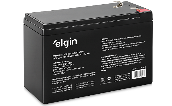 Bateria Selada De Chumbo Vrla 12v 9ah, Terminal F2