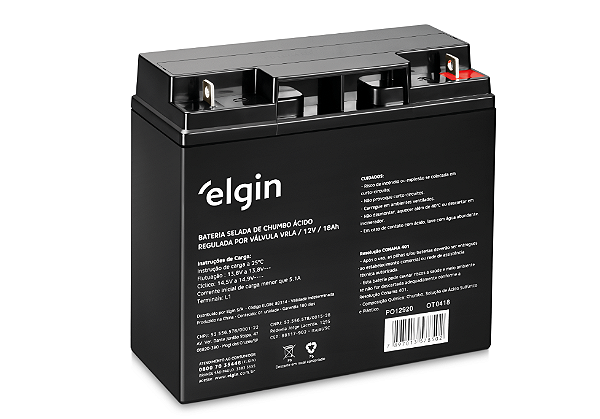 Bateria Selada De Chumbo Vrla 12v 18ah, Terminal L1