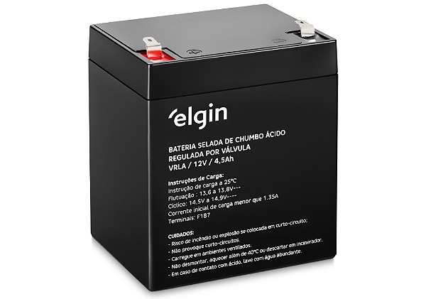 Bateria Selada De Chumbo Vrla 12v 4,5ah, Terminal F1