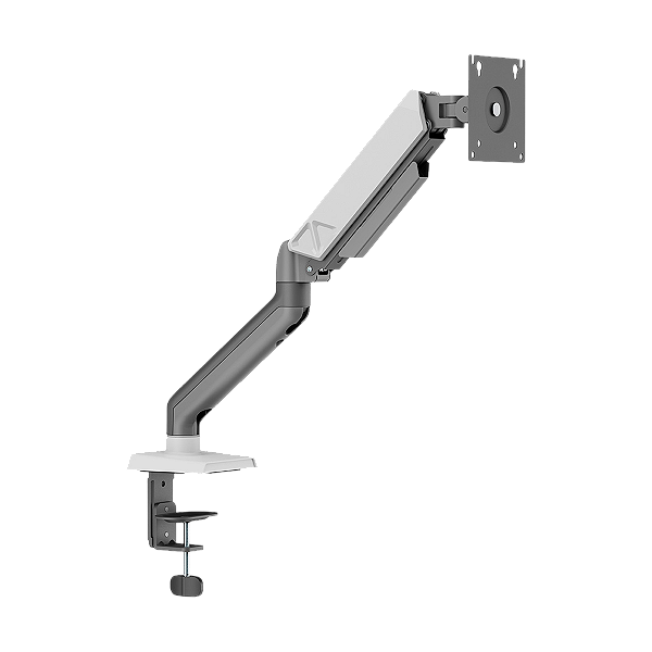 Suporte De Monitor Articulado C/ Mola Mecanica 17 A 32" - Cinza E Branco - Sm-051cb