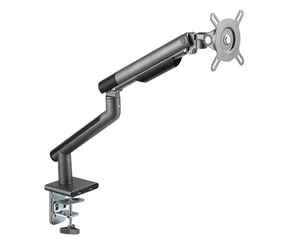 Suporte De Monitor Articulado C/ Mola Mecanica 17'' A 32'' C/ Usb 3.0 - Cinza - Sm-049c