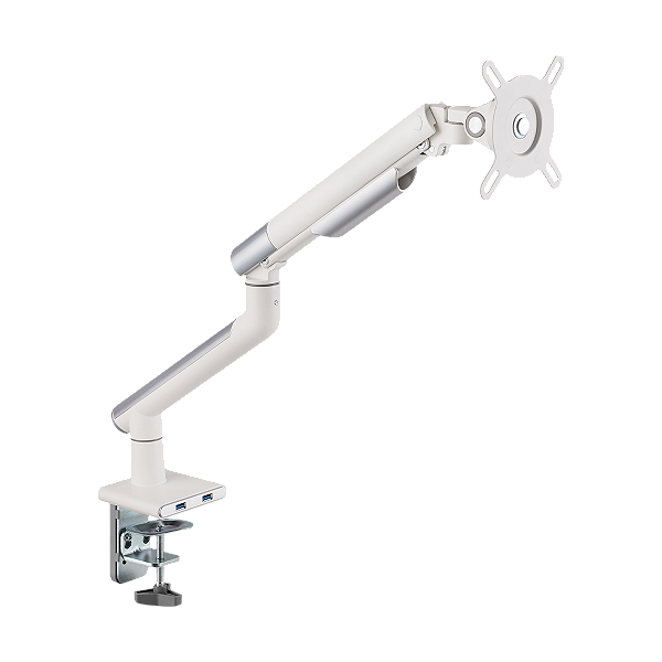 Suporte De Monitor Articulado C/ Mola Mecanica 17'' A 32'' C/ Usb 3.0 - Branco - Sm-049b