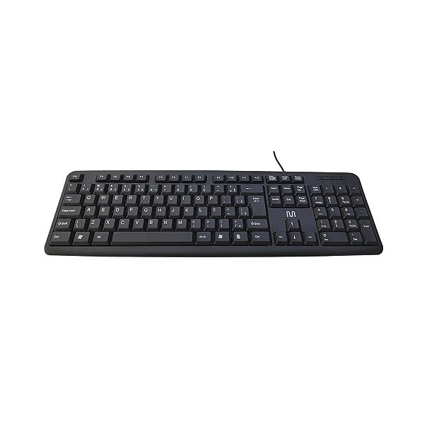 Teclado Com Fio Tf300 Design Slim Conexao Usb Cabo De 150cm Resistente Agua Preto Tc065