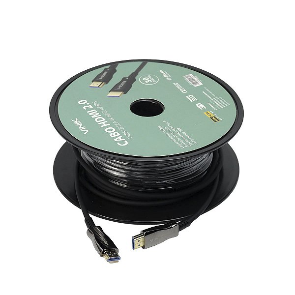 Cabo Hdmi 2.0 4k 60hz Fibra Optica 18gbps - 30 Metros - Hfo20305