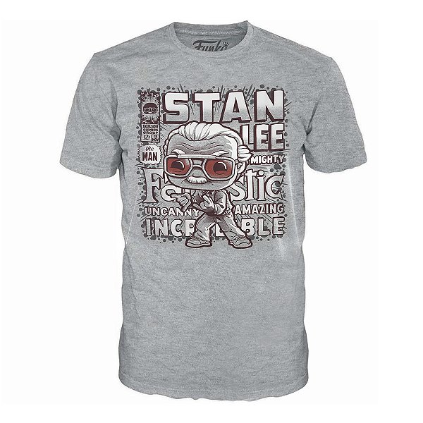 Pop! Tees Camiseta Marvel- Stan Lee - Tam. Gg