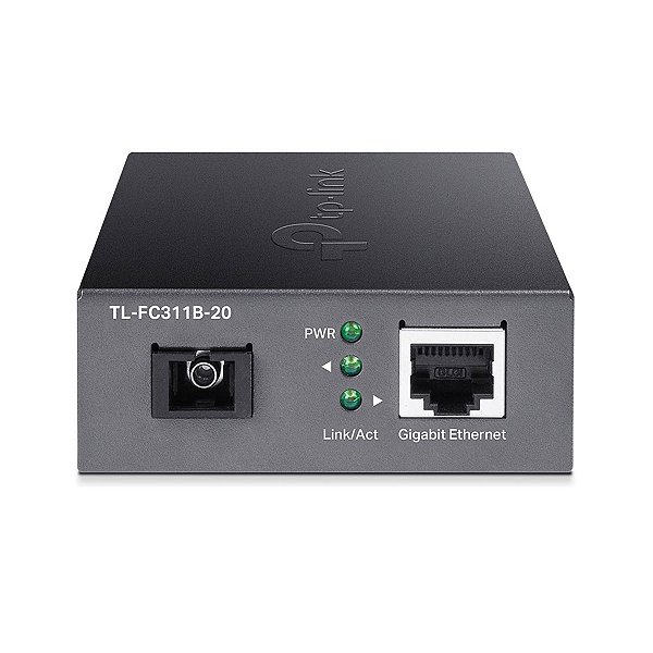 Conversor De Midia 20km Wdm Gigabit Tl-fc311b-20 Smb