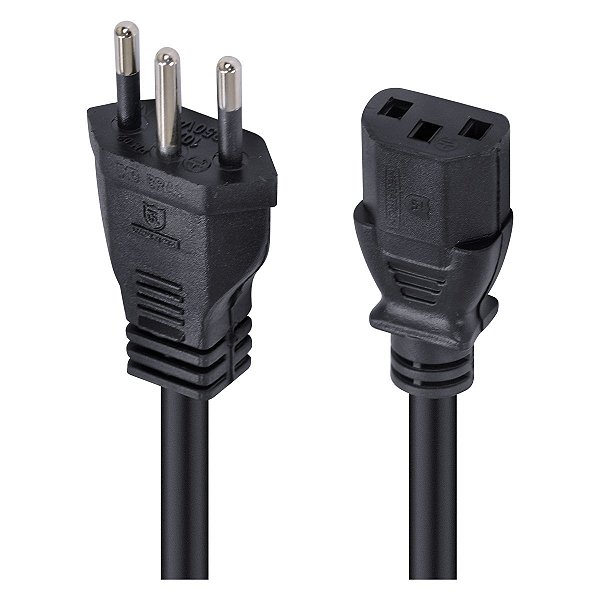 Cabo De Força Tripolar Para Fonte 3x0,75 Mm 250v - 2 Mts (10 Un) - PC / 10