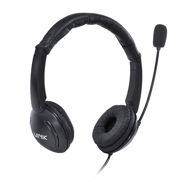 Fone De Ouvido Headset Corp Usb Com Microfone - Preto - Vk390