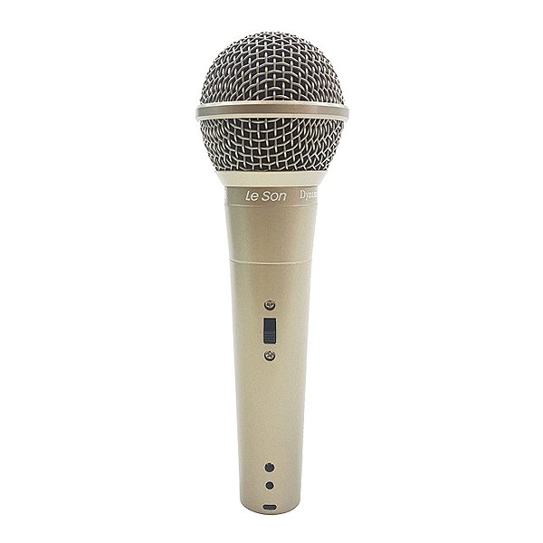 Microfone C/fio Profissional Ls58 Champanhe