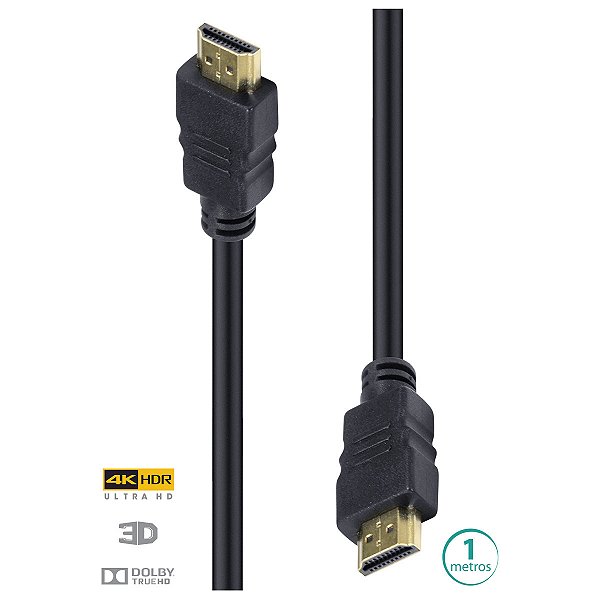 Cabo Hdmi 2.0 4k Ultra Hd 3d - 1 Metro -  H20-1