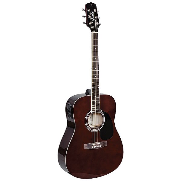 Violão Eletroacústico Aço Com Equalizador E Afinador Gd-1 Eq Translucent Dark Wine