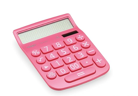 Calculadora De Mesa 12 Dígitos Mv-4130 Rosa