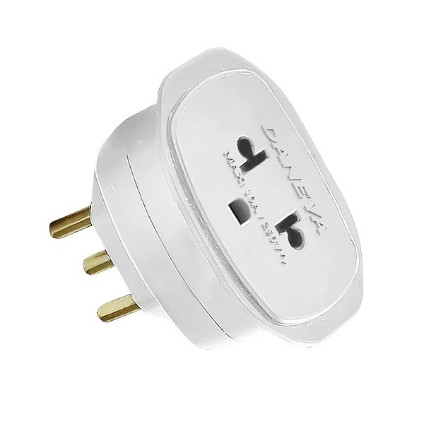 Adaptador Universal 3 Pinos 2p+t 10a/250v Branco Dn1661 - PC / 12