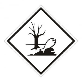 Placa de Simbologia Risco ao Meio Ambiente 33X33