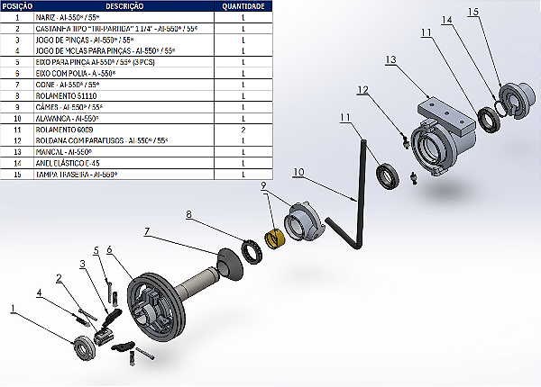 CORPO MONTADO - AI-550® / POWER 2000®