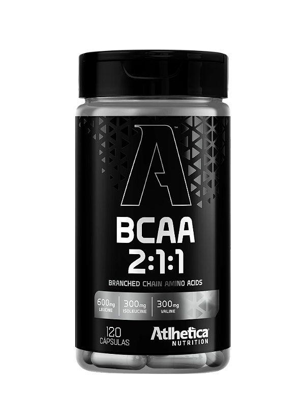 BCAA 2:1:1 com 120 cásulas