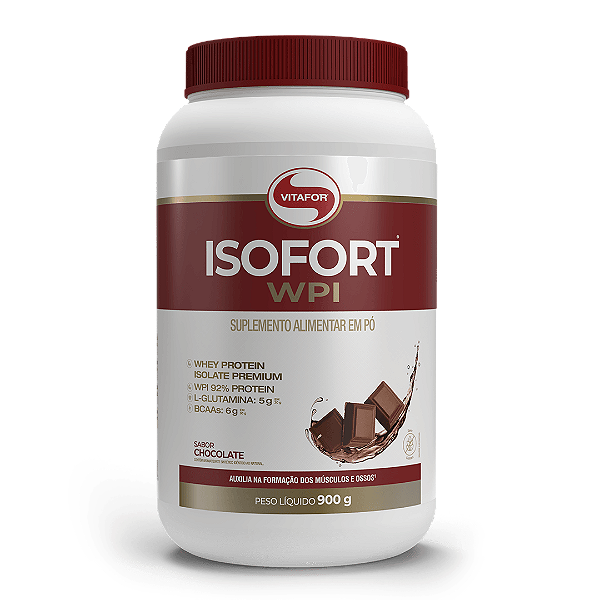 Whey Isolada Isofort da Vitafor 900g