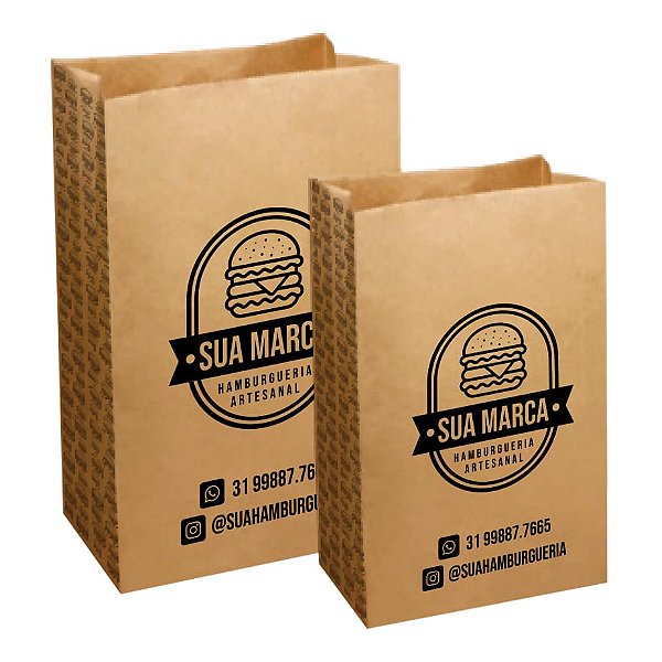 Saco Para Delivery Padrão Tamanho M 240x355mm - 3000un
