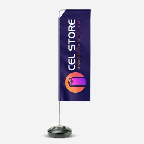 Wind Banner Retangular + Kit Completo - 1 Un