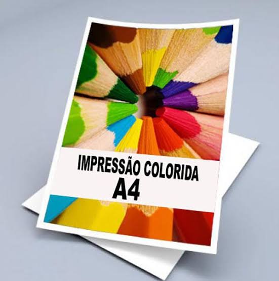 Impressão A4 Colorida