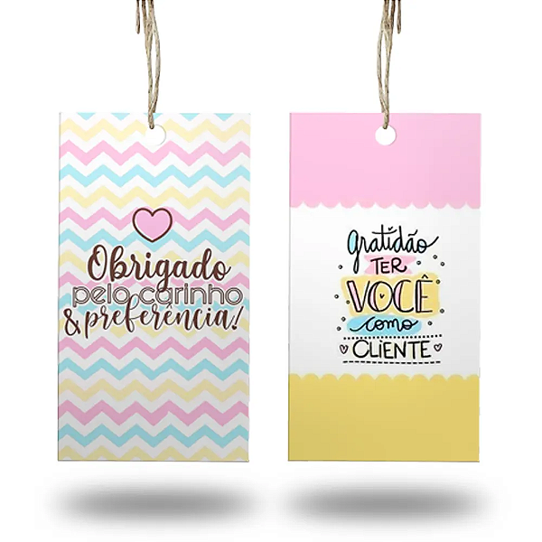 Tags Personalizadas, 5x5 - Frente E Verso, 200 Unds