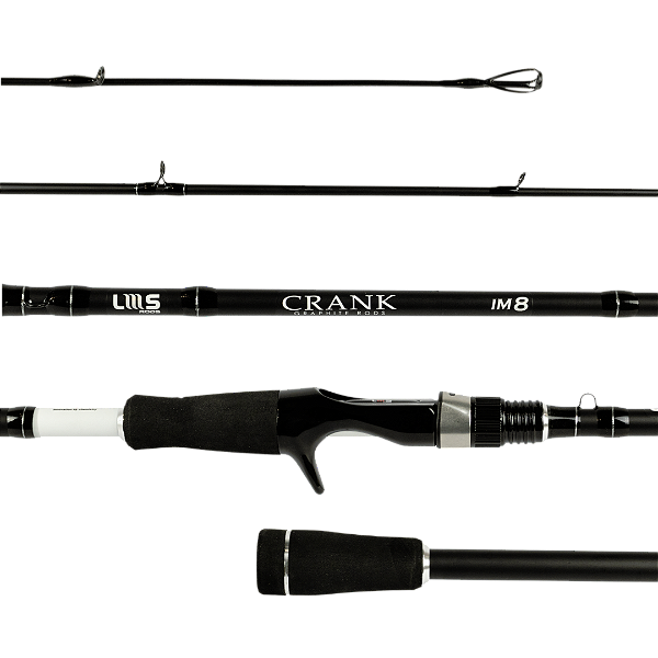 VARA CARRETILHA LUMIS CRANK BRANCA 30-60LB- 2 PARTES 2,70M