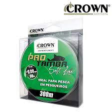LINHA MONOFILAMENTO CROWN PRO TAMBA SOFT LINE VERDE 300M