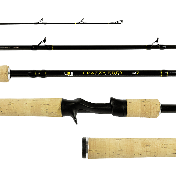 VARA CARRETILHA LUMIS CRAZZY EDDY CAST 30-60LB CABO INTEIRIÇO CORTIÇA