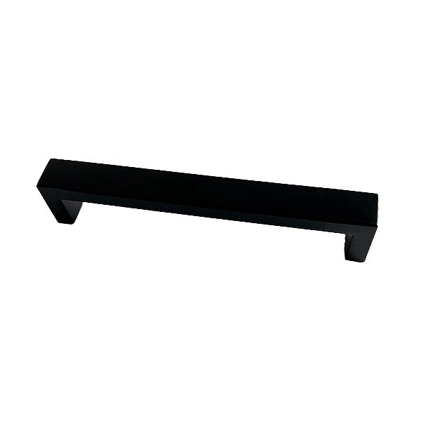 Puxador Abruzzo Aço Inox Preto 192 mm