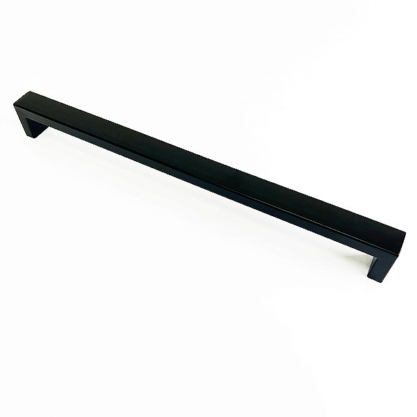 Puxador Abruzzo Aço Inox Preto 288 mm