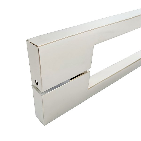 Puxador Twin Aço Inox 100 cm