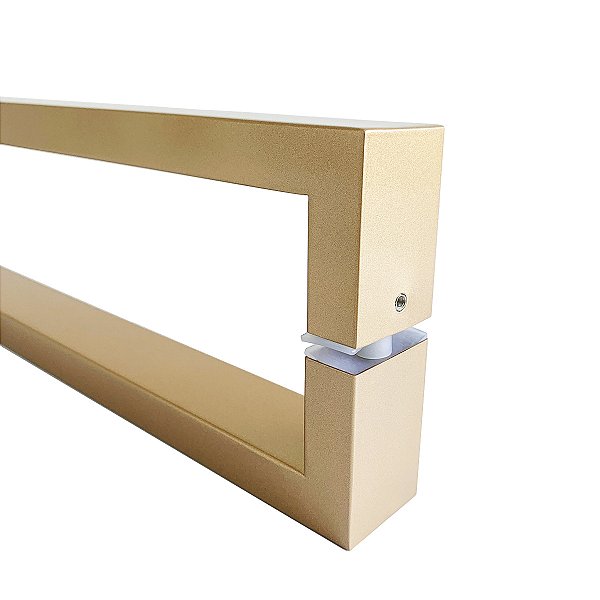 Puxador Square Aço Inox Dourado 40 cm