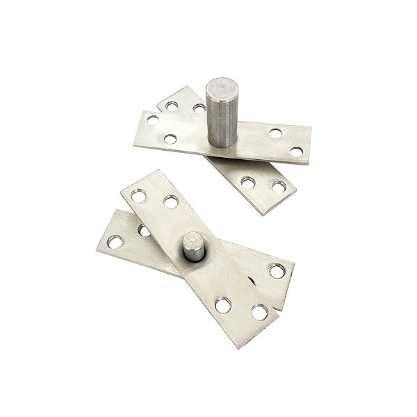 Dobradiça Pivotante em Aço Inox Escovado para Portas de até 150 kg