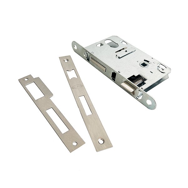 Máquina Fechadura 55mm Abnt Em Aço Inox Escovado