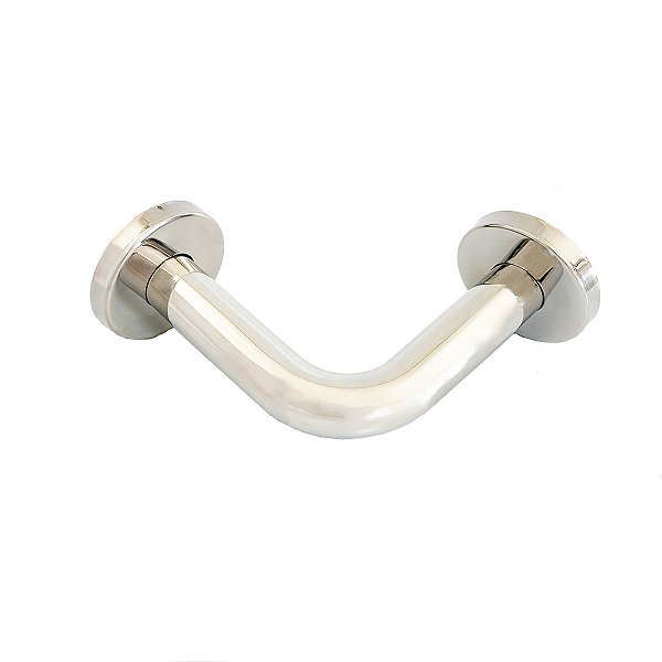 Barra de Apoio Canto Em Aço Inox Polido 15 cm