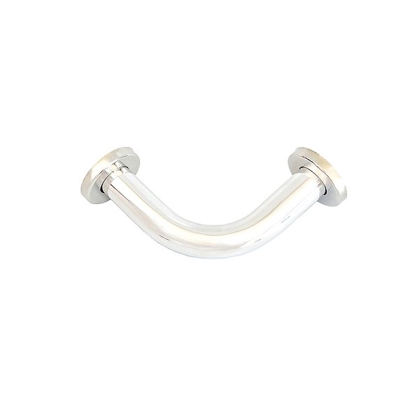 Barra de Apoio Canto Alumínio Polido 15 cm