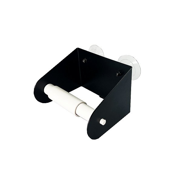 Porta Papel Higiênico Aço Inox Preto