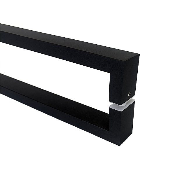 Puxador Square Aço Inox Preto 60 cm