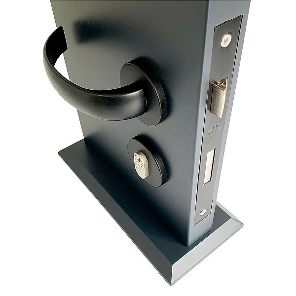 Fechadura para Porta Modelo Pisa Int/Ext Preta