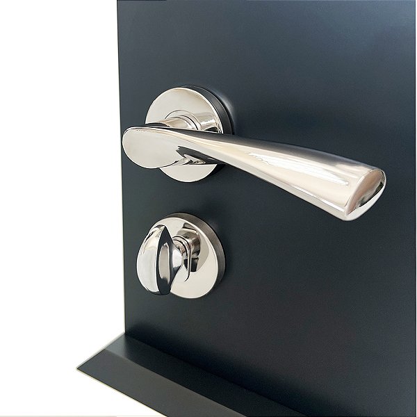 Fechadura para Porta Modelo Vision Banheiro Polido