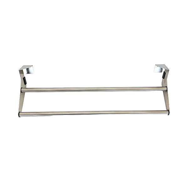 Toalheiro Box De Vidro Aço Inox Escovado 40 cm